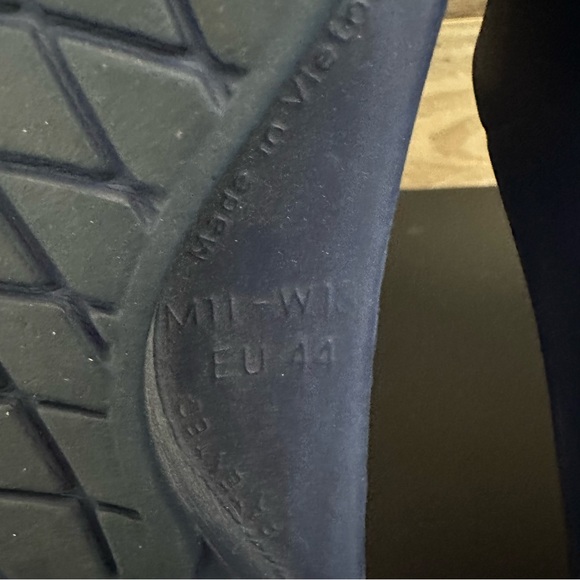 OOFOS OOAH Men's 11 Women’s 13 Navy Slide Sandal Comfort Slip-On Recovery Shoes - Picture 9 of 9